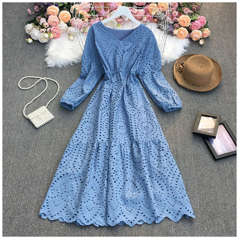 ★CERRIC★WAVE LONG SLEEVELESS DRESS★1572★Grey★韓国★人気 Serena Cable Sweater Dress