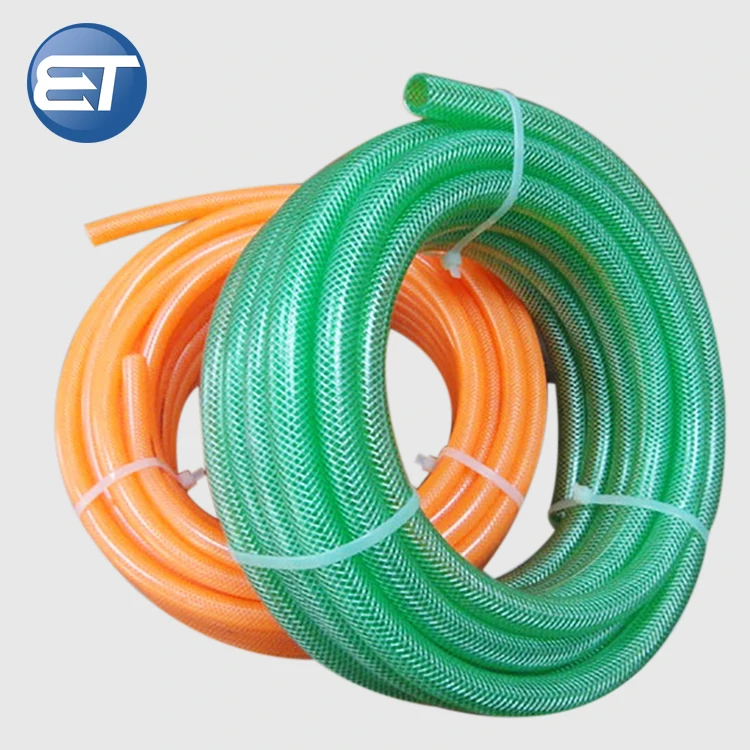 Heavy Duty Flexible Pvc Clear Nylon Braided Hose Pipe 1/4 To 3 Inch for Watering Garden Irrigation Shower Gas Oil Fuel