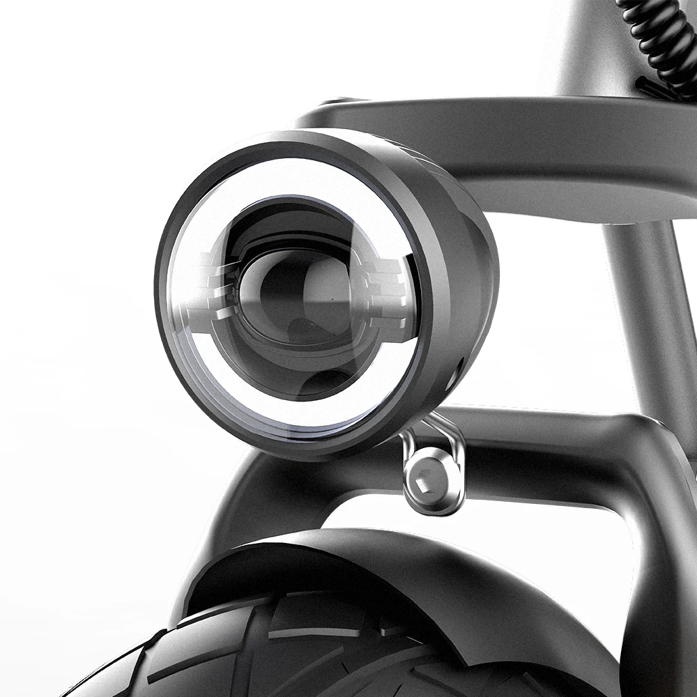 Electric Bike Front Basket Powerful 500w 48v Lithium Full Suspension