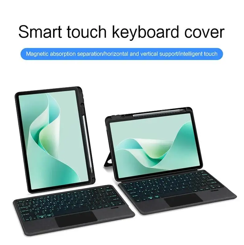 New USB Magnetic Backlit Touchpad Keyboard Case for Huawei MatePad