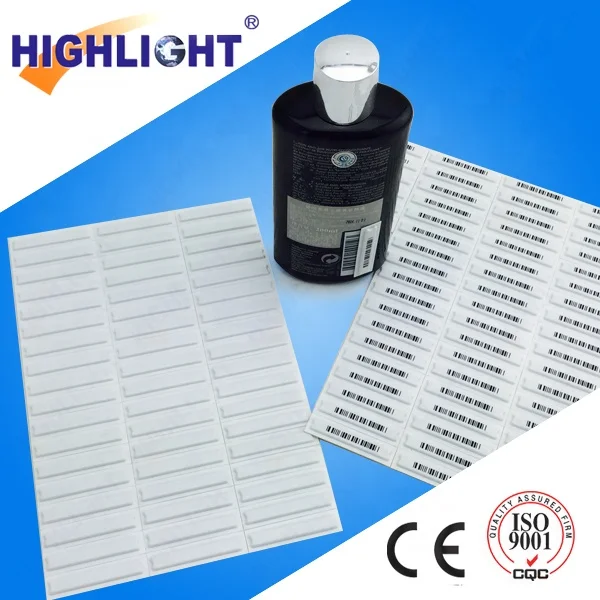 EAS Barcode Alarm Sticker Paper Tag 58KHz Anti-theft Adhesive Soft Tag Disposable Acoustic Magnetic AM Security Soft Label