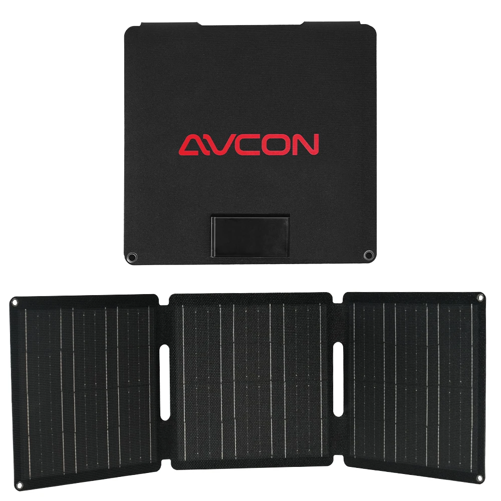 IP68 Portable 30W 50W Monocrystalline Silicon Foldable Solar Panel for Outdoor Camping EV OBD Charging