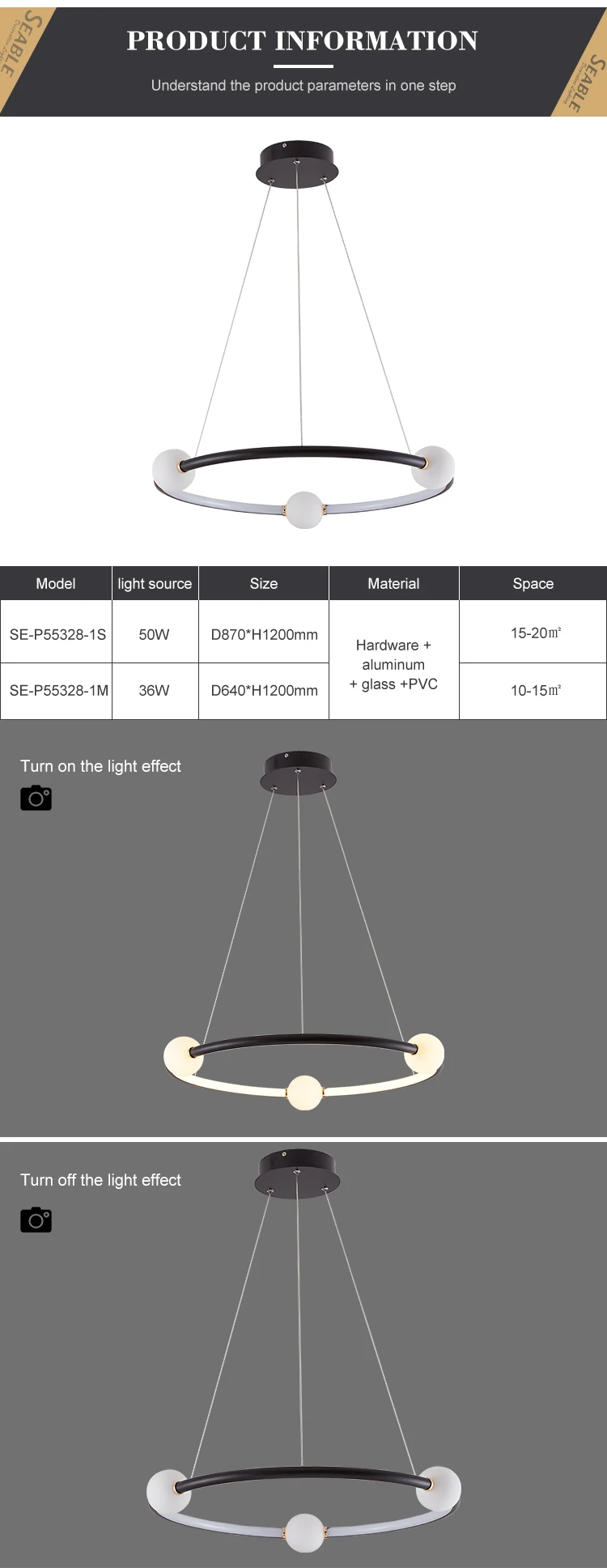 High Quality Indoor Glass Decoration Living Room Bedroom LED Modern Chandelier Pendant Light