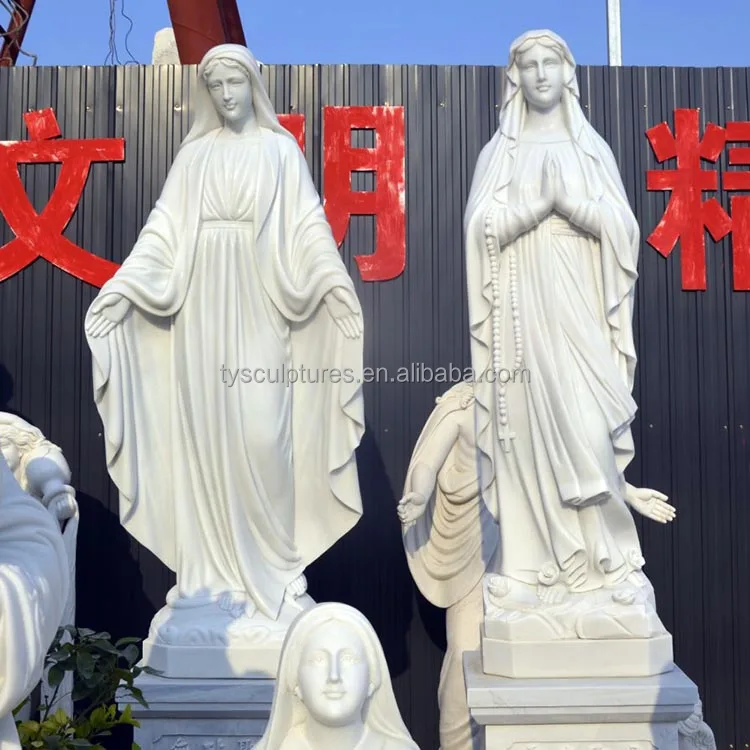 Hand carved religious white marble Virgin Mary statue| Alibaba.com