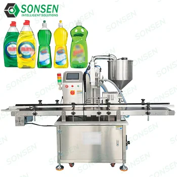 Vertical Single Head Filling Machine Disinfectant Liquid Bottle Packaging Fully Automatic Production Machine