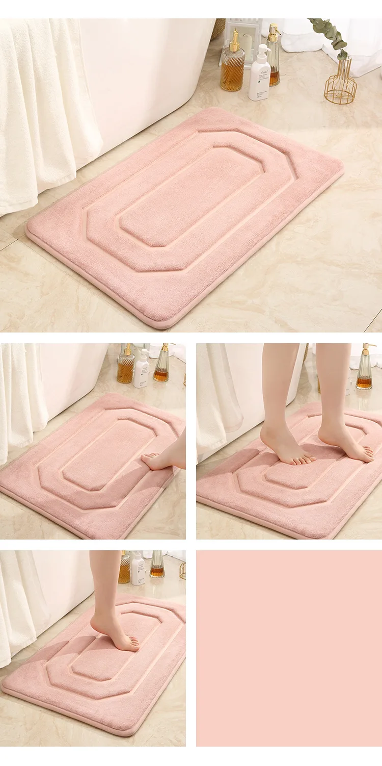 Thickened Memory Cotton Luxury Style Non-Slip Bath & Home Mat Environmental Protection Bedroom & Living Room Pad factory