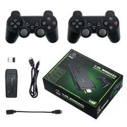 2021 Amazon Newest Dropshipping M8 4K HD TV Video Game Double 2.4G Wireless Gamepad Controller 3D Game Console 64G 10268games