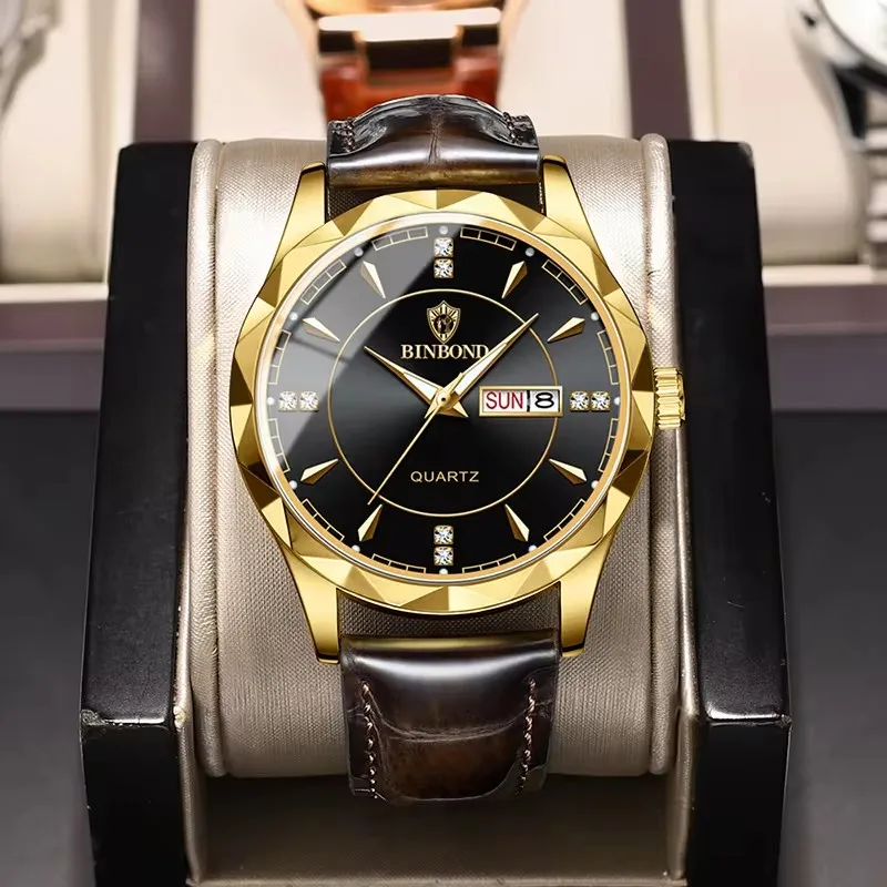 Binbond B5552 - Stylish Men's Quartz Watch with Sport Chronograph
