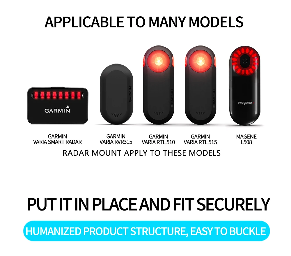 Fahrradsattelstütze Für Garmin Varia - Quick Release Halterung Für Radar & Rücklicht