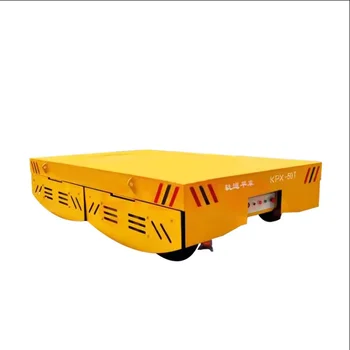 Battery Powered Trackless Flat Cart 8 Ton CE Certified for Beverage Industry Warehouse