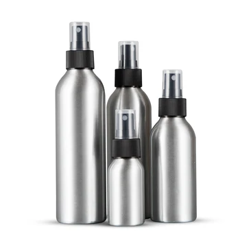 Wholesale Essential Oil 30ml 50ml 60ml 100ml  120ml 250ml 500ml Water  Bottle Aluminum Bottles  With Screw/spray top