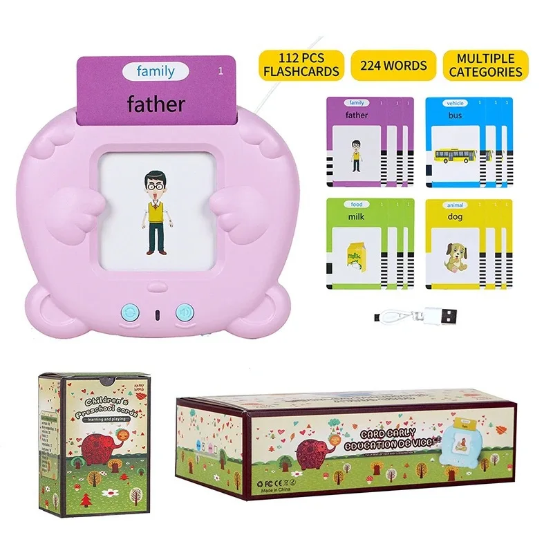 Talking Learning Machine 255 Cards Electric Learning Reading Intelligent Talking Learning ...