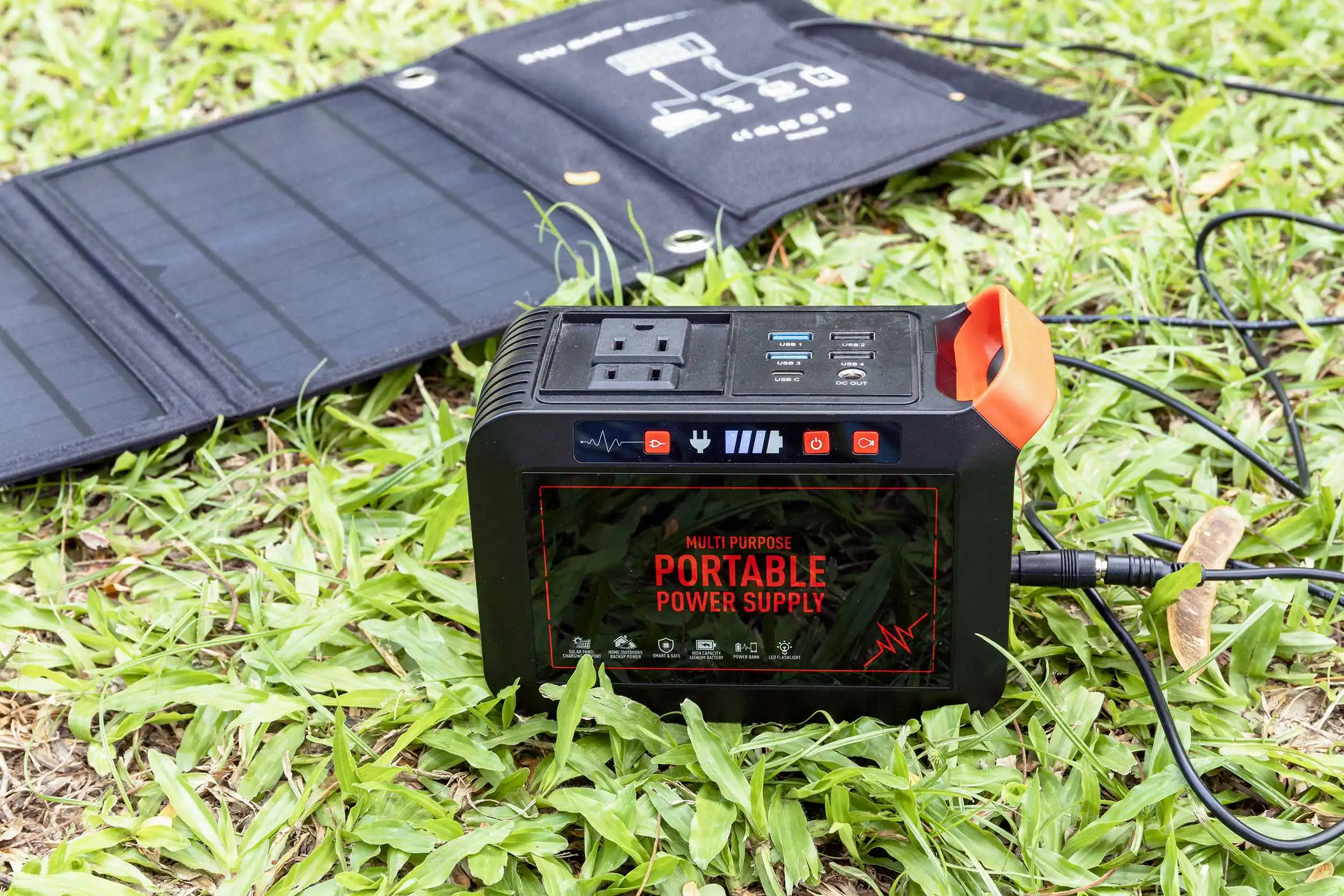 Резервная портативная электростанция на борту самолета мощностью 80 Вт, США/Япония, хранение электропитания для дома/экстренного использования/кемпинга