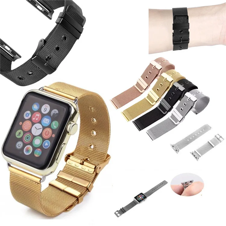 Stainless Steel Mesh Appl Watch Straps Smart Watch Band For Apple