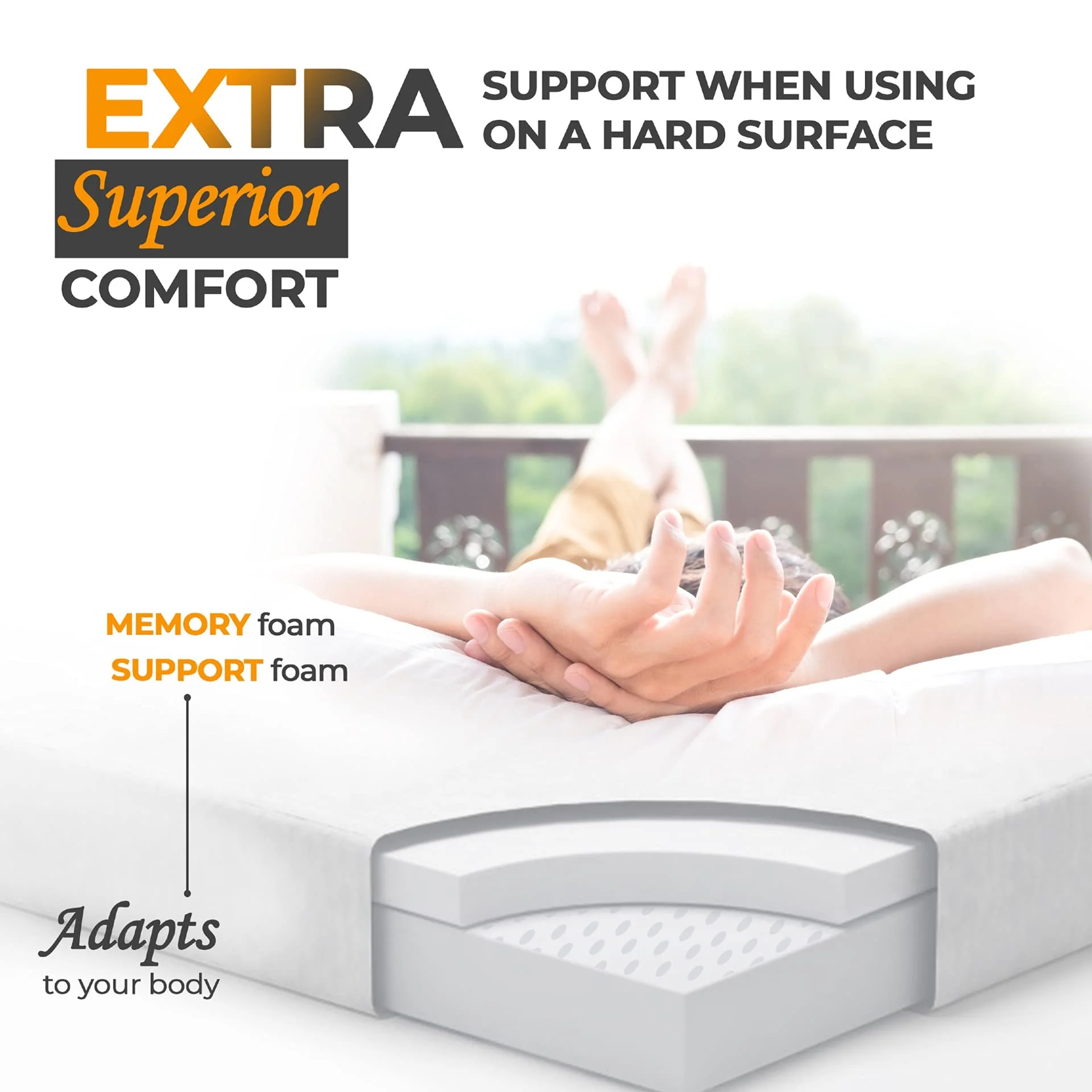 Матрас для кемпинга CertiPUR-US с пенным наполнителем с эффектом памяти, портативный матрас для сна, кровать для гостей, легкий матрас для палатки на открытом воздухе, съемный