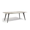 B model 180 rock slab long table (aluminum legs)
