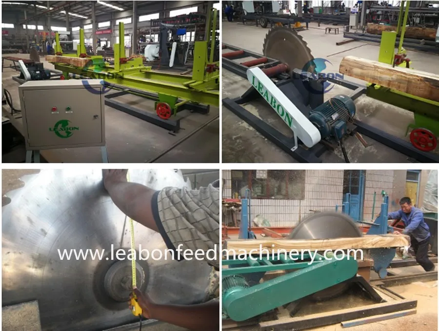 Wood Sawmill Machine Electric Round Log Horizontal Circle Sawmill