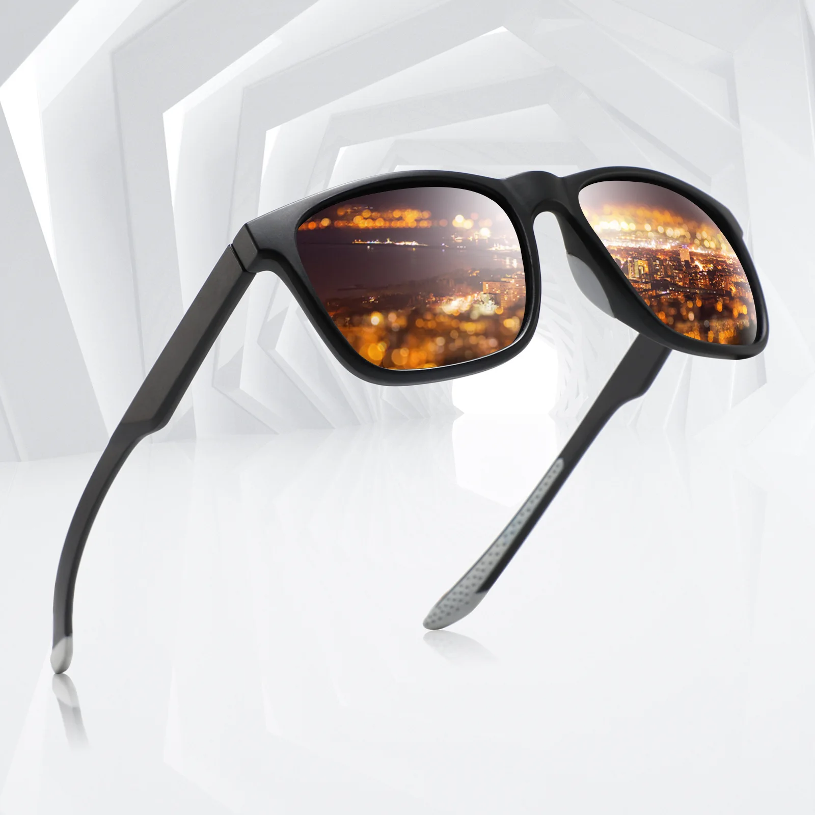 Wholesale Sport Sunglasses Men Polarized Lens Outdoor Shades Sun Glasses Custom logo Cycling Running Glasses