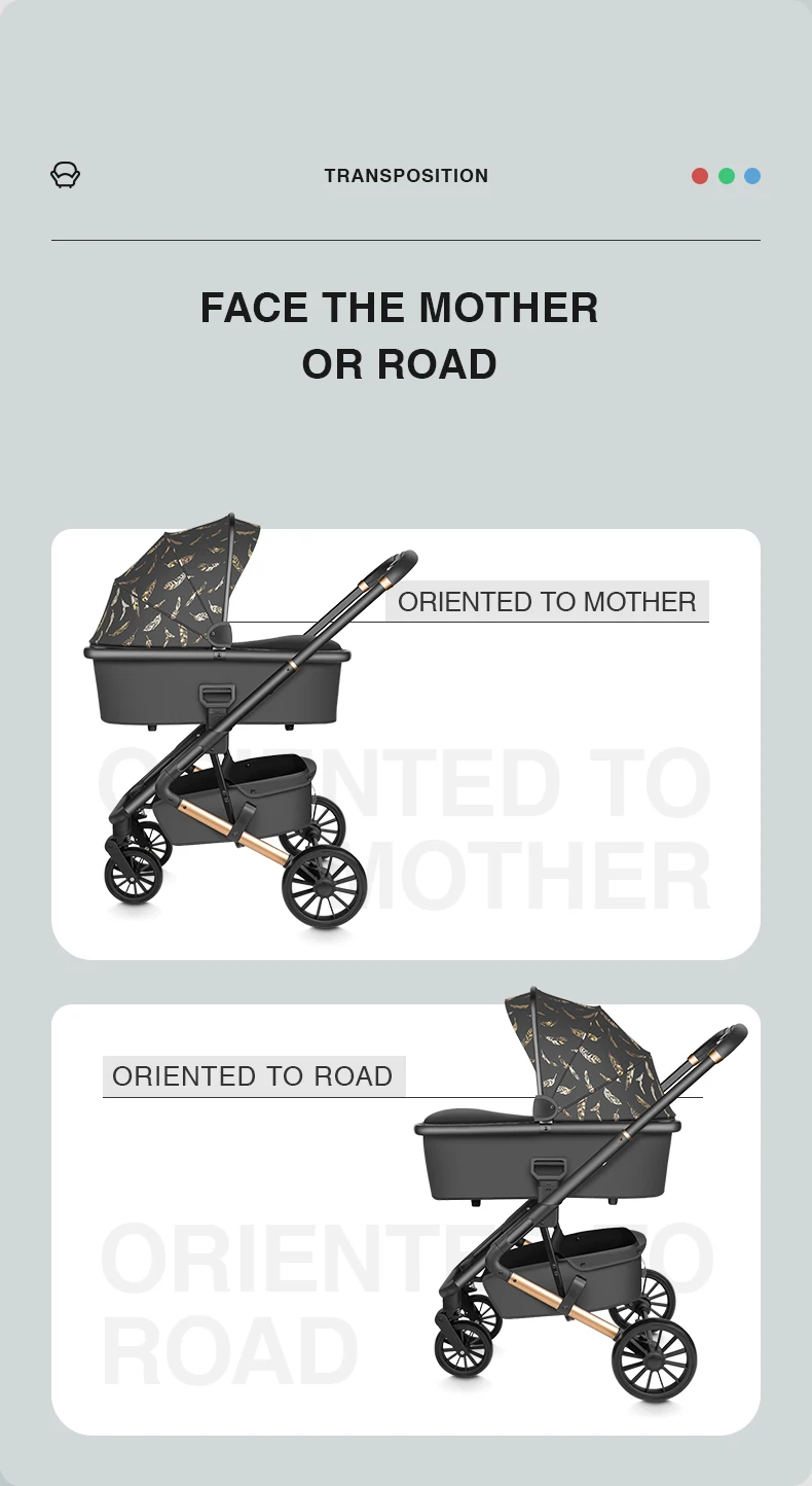 easy folding lightweight baby stroller pram 3 in 1 baby stroller with car seat system