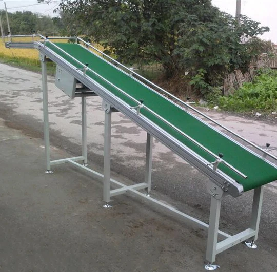 Customized Size Adjustable Height Rubber Small Belt Conveyor
