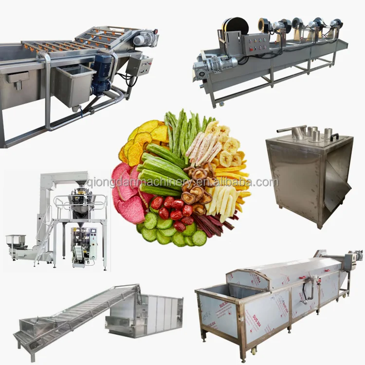 Automatic Star Fruit and Vegetable Dehydration Plant Dried Fruits Dehydrated Vegetables Drying Processing Line Production
