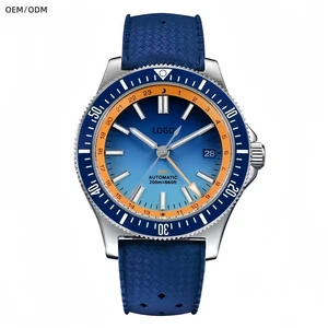 ODM Custom Original Design Sports Diver GMT Men's Watch 41mm Super Luminous NH34 Automatic 200m Diving Watch