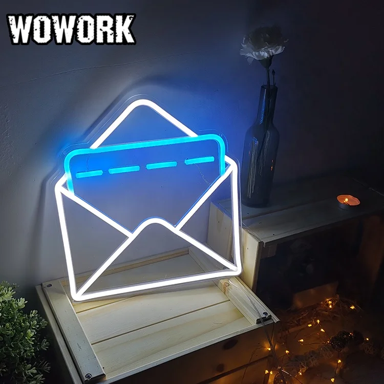 2023 WOWORK factory pattern 5v usb small wall hanging neon lights manufacturer led neon flex sign for home decoration