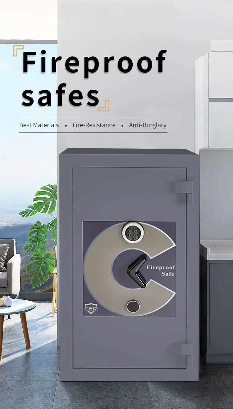 CEQSAFE Bank Deposit Secure Home Office Fire Box Digital Safe Cabinet Document Fireproof Safe Boxes supplier