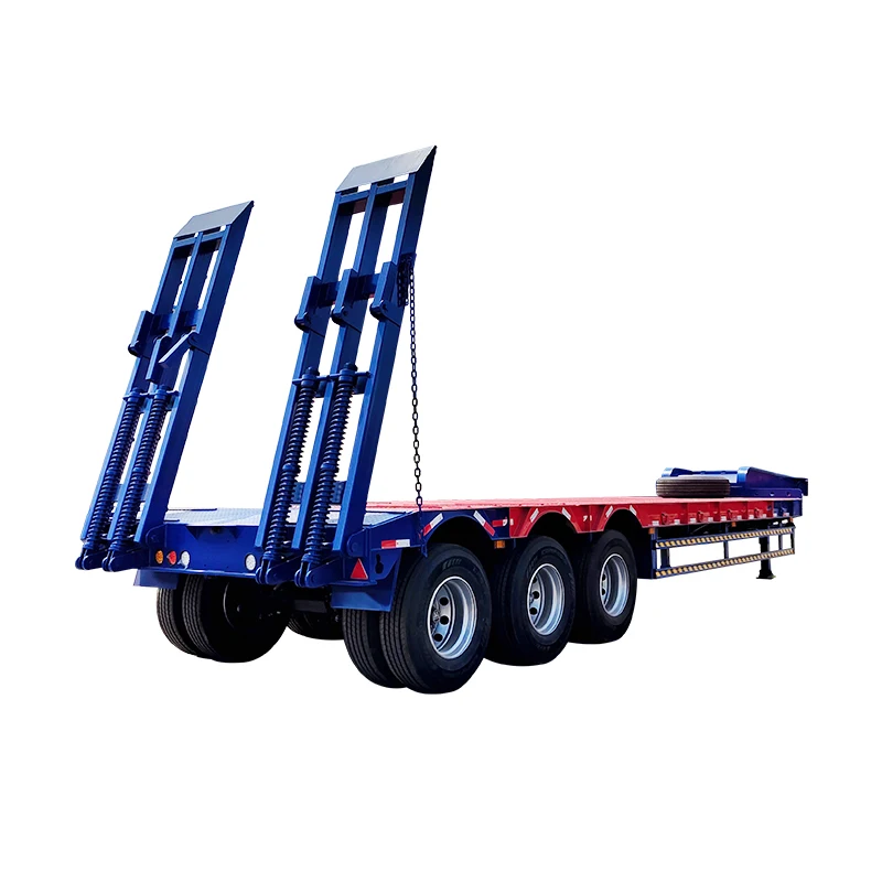3-axle Lowbed Semi-Trailer - 60 Ton Capacity - Cheap Price