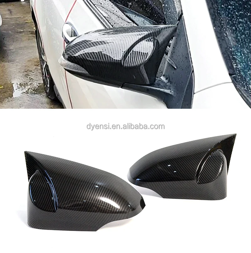 Приклеивающаяся боковая зеркальная крышка из углеродного волокна для Toyota COROLLA 2014-2019, сменная Крышка для внешнего дверного зеркала, корпус