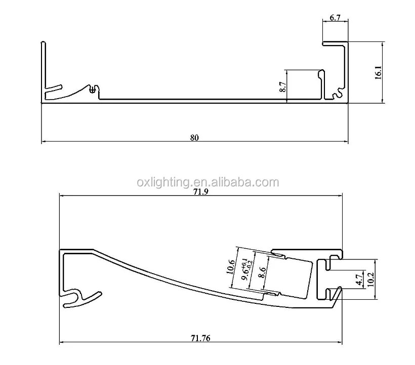 LED Aluminum Skirting Board for LED Strip Light