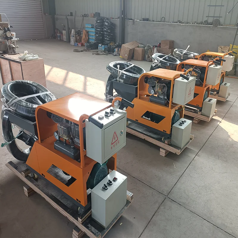 Automatic Wall Cement Mortar Plastering Machine Mortar Plaster Sprayer With Srcew Pump