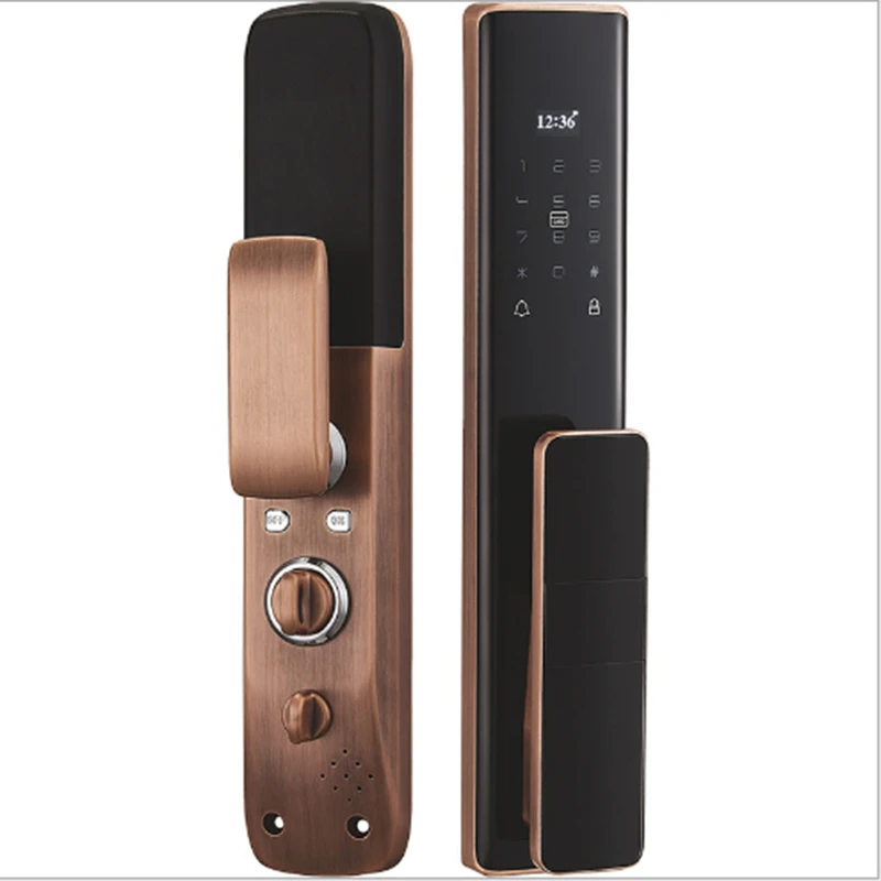 Automatic S912 Smart Locks Tuya Smart Wifi Electronic Door Lock Fingerprint Password Keyless Card Smart Wifi Digital Door Lock