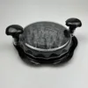 Plum Clear Black Meat Grinder with compartment