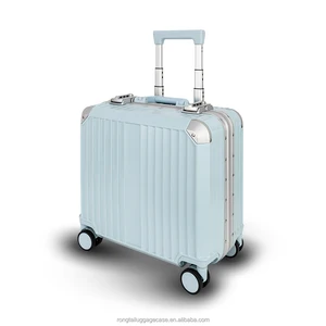 Unisex Lightweight Waterproof ABS Polyester Trolley Luggage Business Travel Portable Spinner Suitcase Cartoon Style Lock