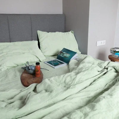 Новый дизайн простыня из льна с глубоким карманом однотонная