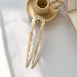 KRAFF RTS Wholesale 2022 Women Hair Accessories Vintage Wooden Hand Carved Crescent Hair Sticks Moon Hair Fork For Women