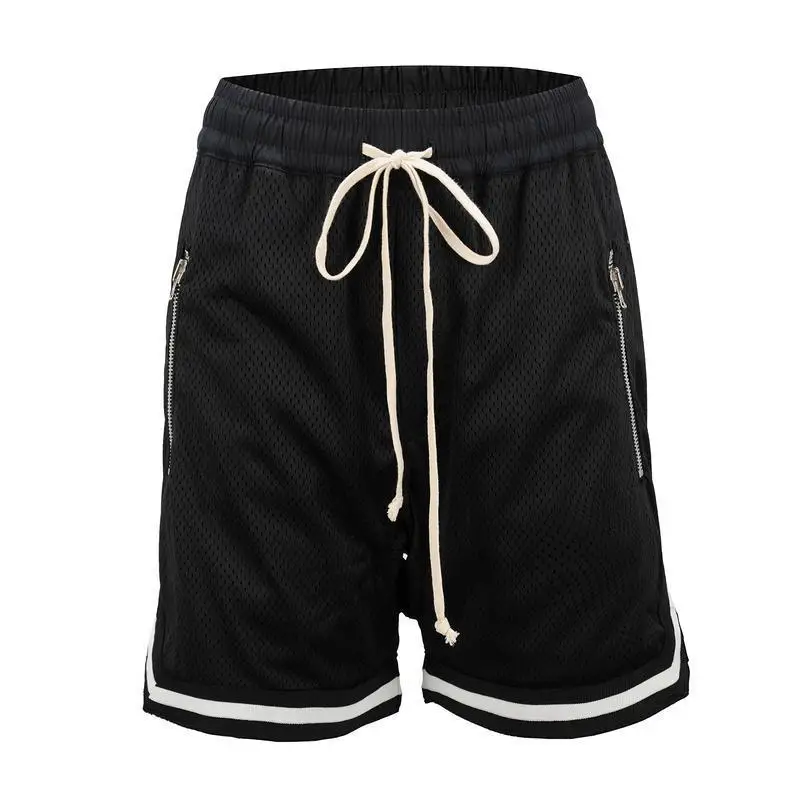Benutzerdefinierte männer Hohe Qualität Zipper Tasche Mesh Shorts Sommer Gym Sport Shorts Atmungsaktive Blank Mesh Shorts Für Männer836_voghion.com
