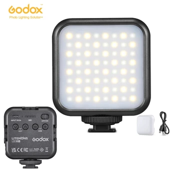 Godox LED6Bi Mini LED Video Light Fill-in Light 3200-6500K Magnetic Adsorption 3 Cold Shoe Mounts for Vlog Photography detail image