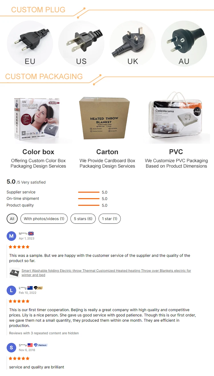 Voltage Electric Blanket, 220, AC220V, EU Plug - detail 24