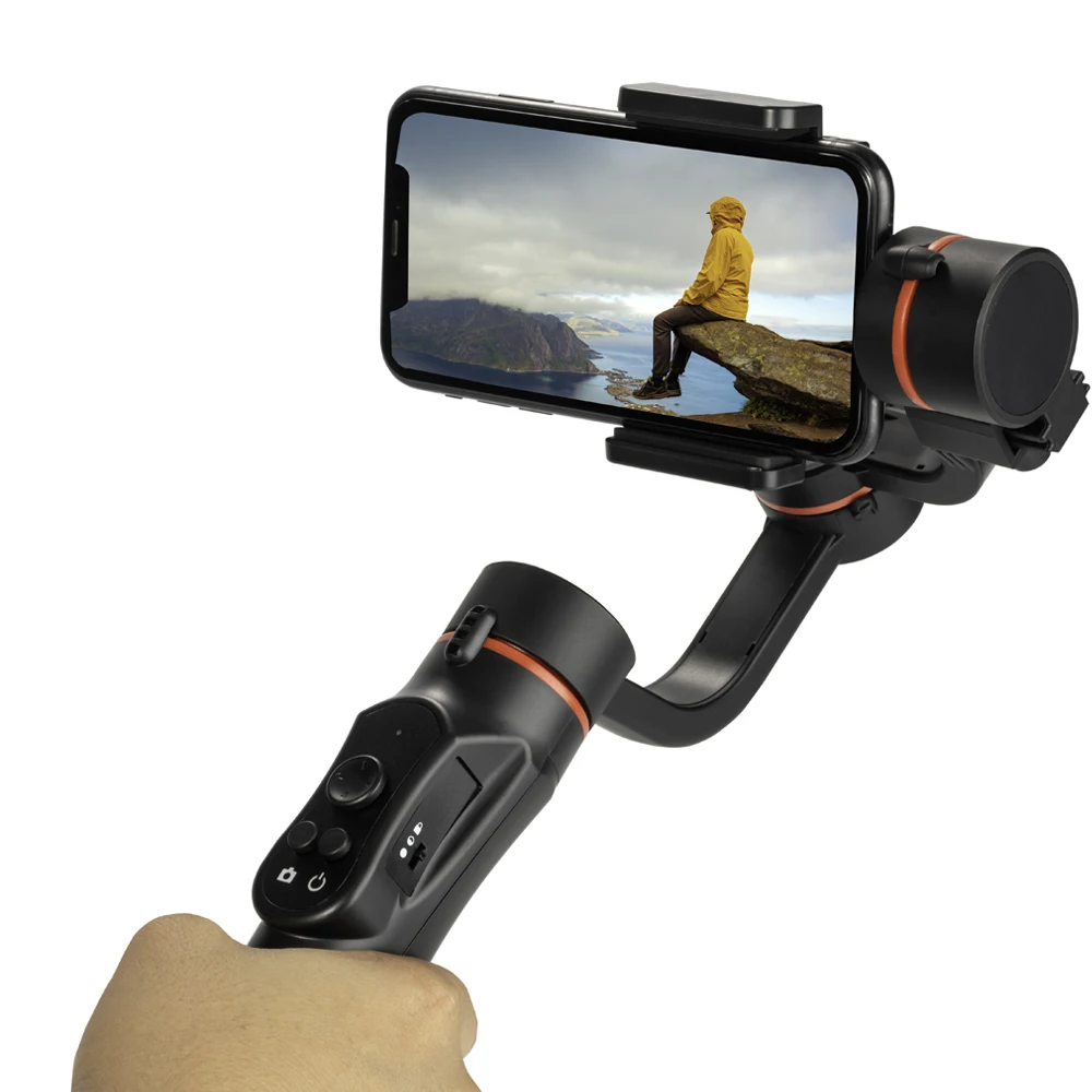 3 Axis Universal Adjustable Handheld Gimbal Stabilizer Smartphone Mobile Stabilizer for GoPro7 6 5 Action Camera