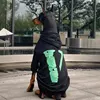 Negro, talla grande, estilo primavera/otoño.