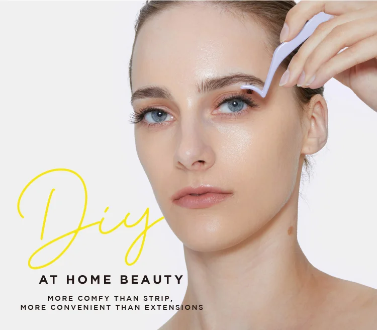 Strong Hold For 24 Hours Prebond Technology Press On Diy Lashes