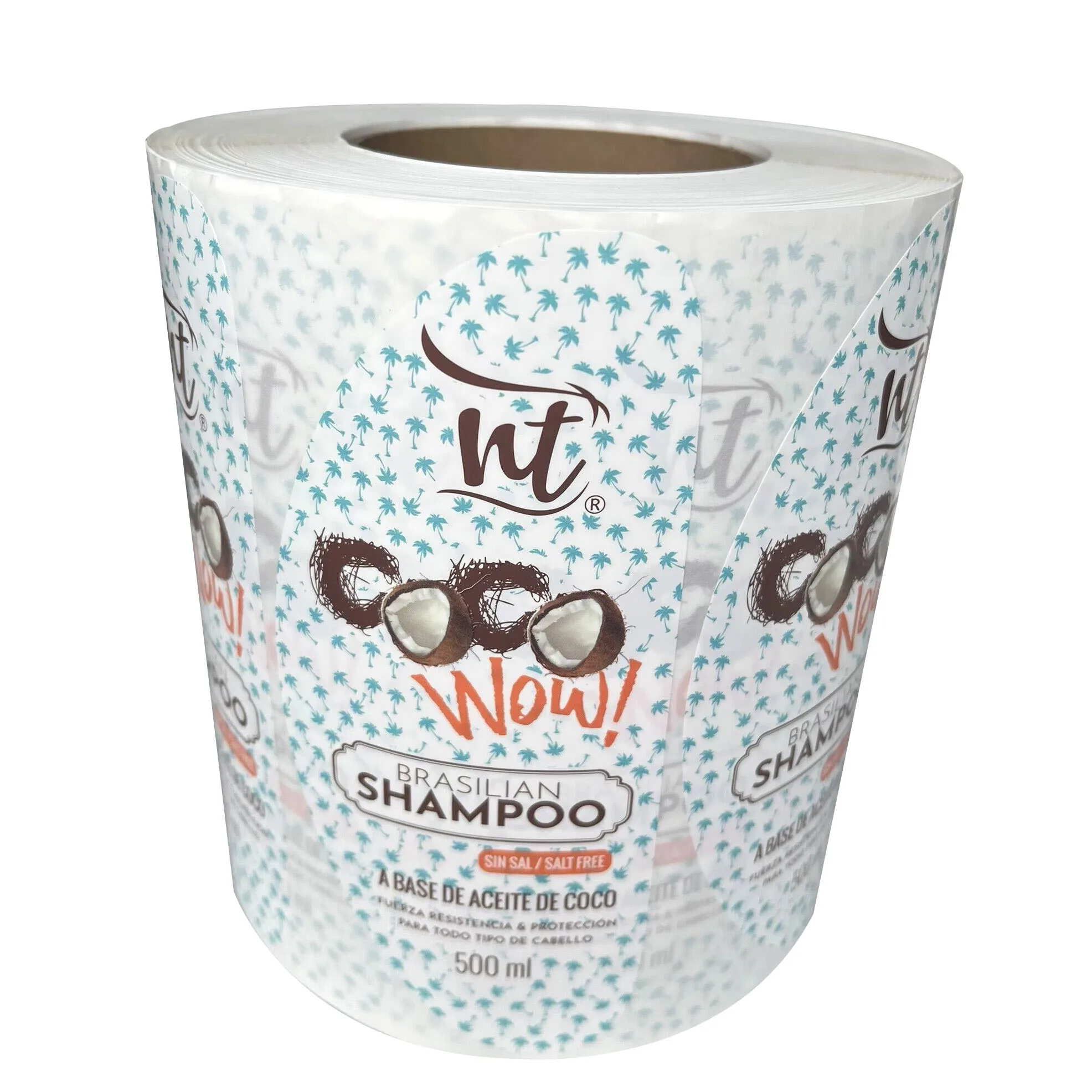 Best Design Custom Liquid Shampoo And Conditioner Labels Waterproof Vinyl Self Adhesive Labels