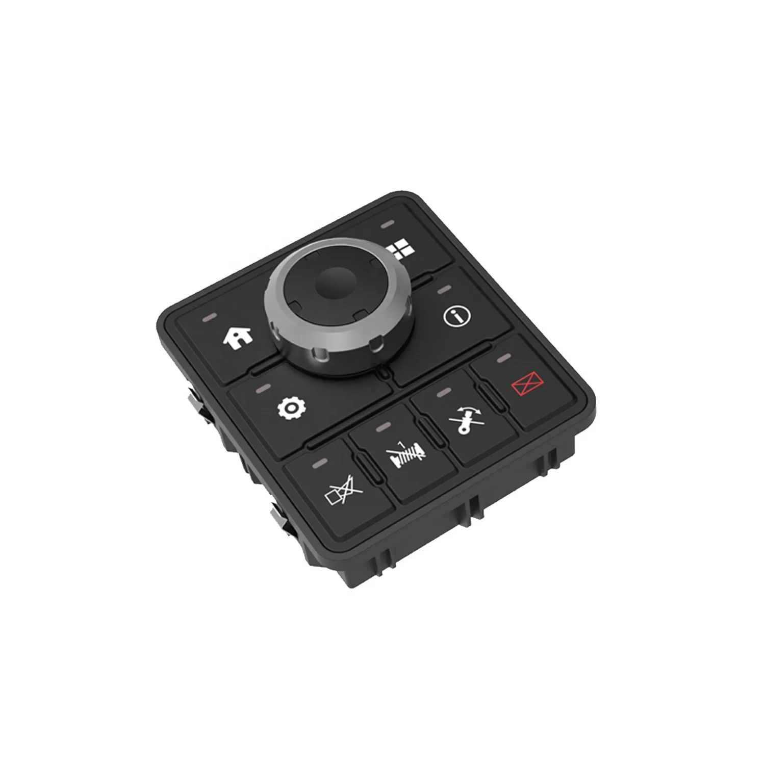 8 Buttons with Rotary Knobs Silicone Gear Switch Panel  Automotive Electronic Keypad CAN Bus Intelligent
