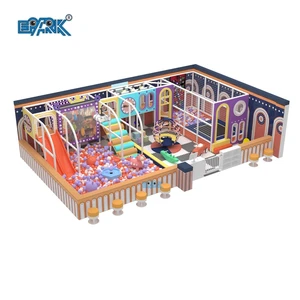 Children's Indoor Soft Play Park Equipment with Big Slides Ball Pit Arcade-Kids Playground