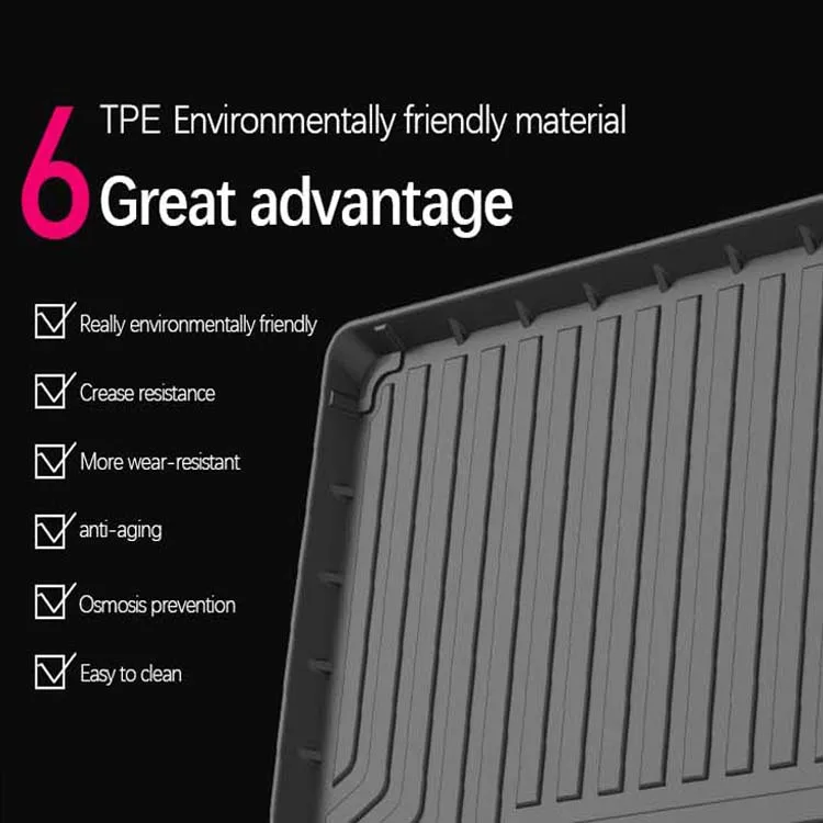 Xiangta Full Set Automotive Interior Custom Leather Car Floor Mats Trunk Mat for Byd Song Plus Accessories