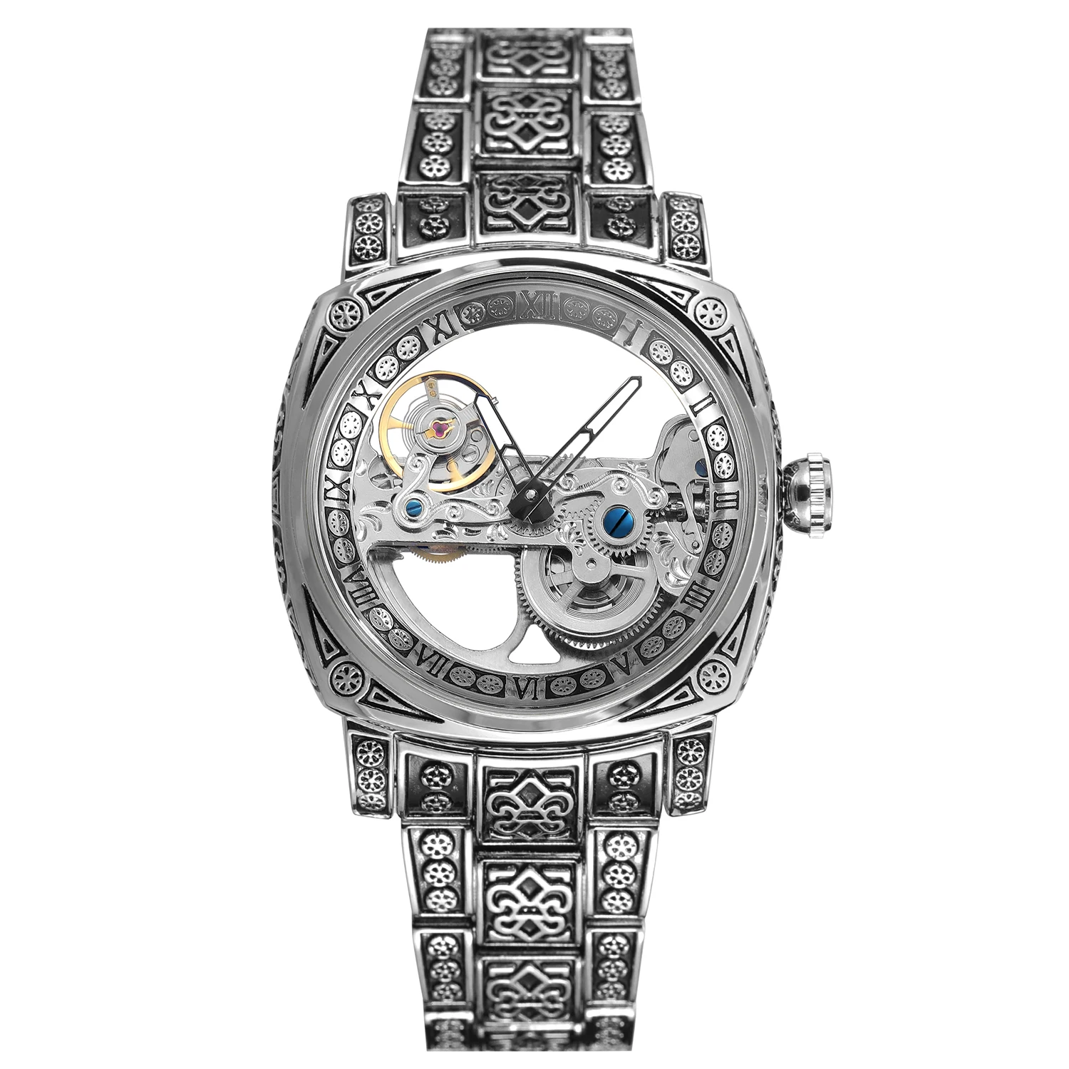 Luxury Men's Skeleton Mechanical Watch
