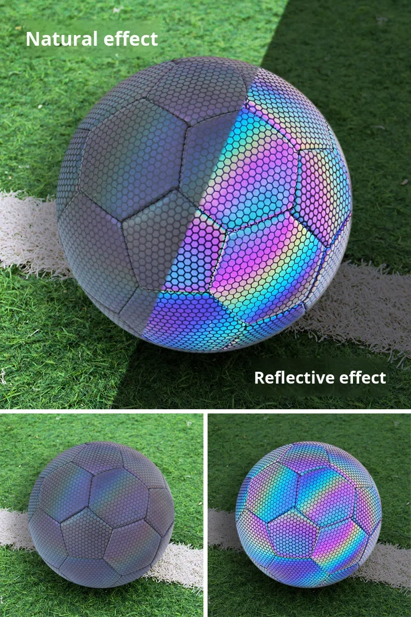 Reflektierender Nachtleuchtender Laser Pu Fußball Für Das Training_voghion.com