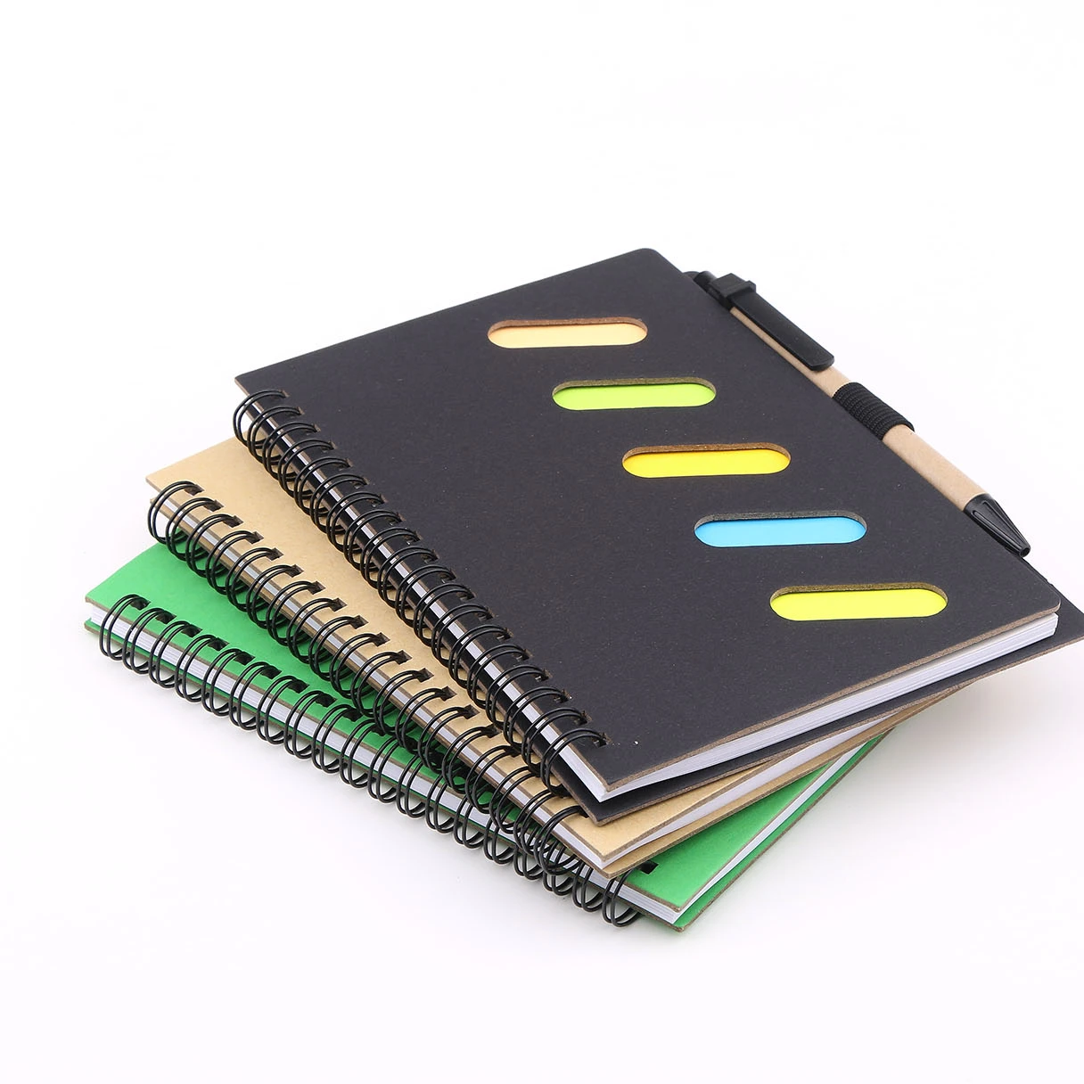 Записная книжка с обложкой из переработанной бумаги записная подходящая ручка бумажной бочонкой в эластичной петле